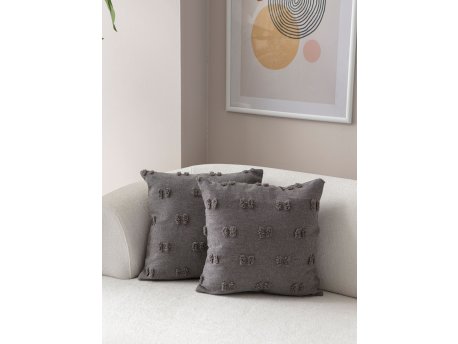 WALLXPERT Set presvlaka za jastuke (2 komada) Tuffet Grey v3