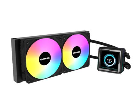 RAIDMAX CPU hladnjak Raidmax INFINITA LM240 ARGB LCD 2.73'' Black, LM240BK