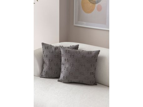 WALLXPERT Set presvlaka za jastuke (2 komada) Tuffet Grey v8