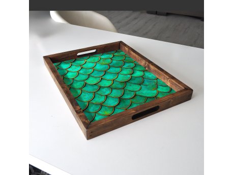 WALLXPERT Dekorativni drveni poslužavnik REF010