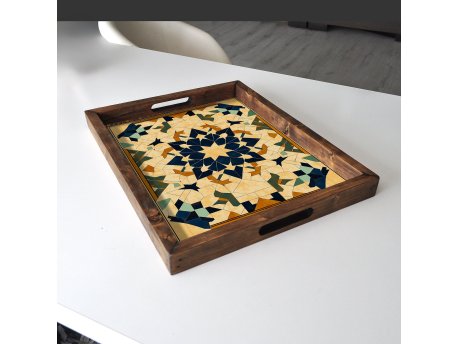 WALLXPERT Dekorativni drveni poslužavnik REF012