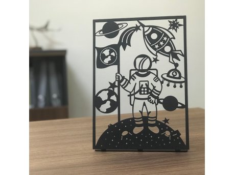 WALLXPERT Decorative Object metalna figura Space Pod