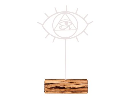 WALLXPERT Decorative Object figura Eye White