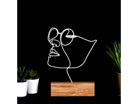 WALLXPERT Decorative Object figura Girl White