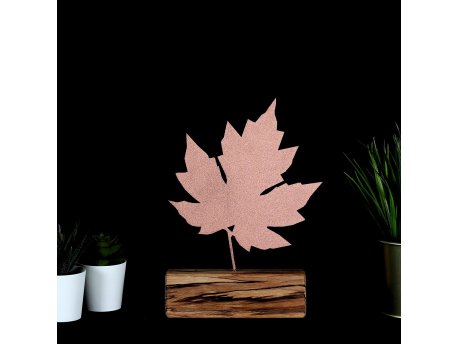 WALLXPERT Decorative Object figura Maple Bronze