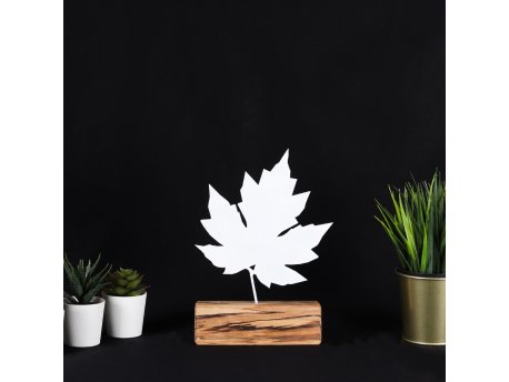 WALLXPERT Decorative Object figura Maple White