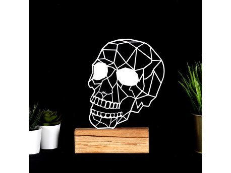 WALLXPERT Decorative Object figura Skull White