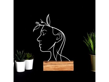 WALLXPERT Decorative Object figura Woman White