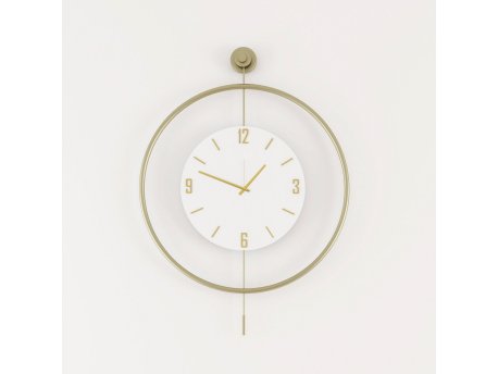 WALLXPERT Dekorativni metalni zidni sat Mclock 00134