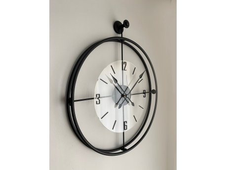 WALLXPERT Dekorativni metalni zidni sat Mclock 00110