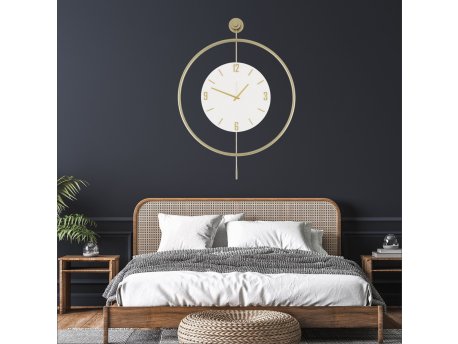 WALLXPERT Dekorativni metalni zidni sat Mclock 00111