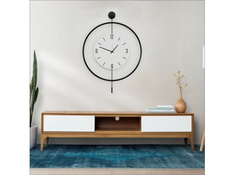 WALLXPERT Dekorativni metalni zidni sat Mclock 00112