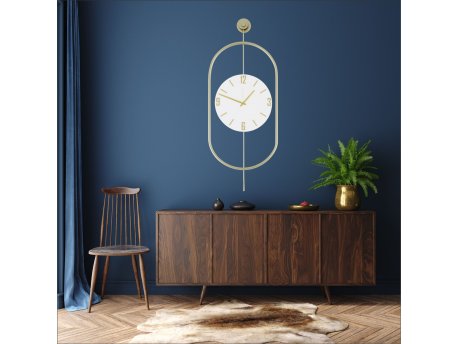 WALLXPERT Dekorativni metalni zidni sat Mclock 00113