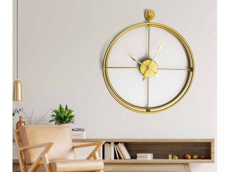 WALLXPERT Dekorativni metalni zidni sat Mclock 00107