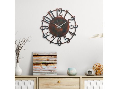 WALLXPERT Dekorativni metalni zidni sat Metal Wall Clock 15 3
