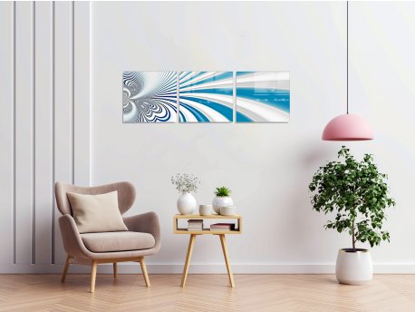 WALLXPERT Dekorativna slika od kaljenog stakla (3 komada) 1235 3'lu Set 40 x 40