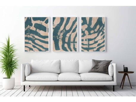 WALLXPERT Dekorativna uramljena MDF slika (3 komada) Mp3 00111 50 x 70