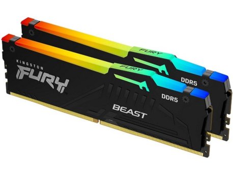 KINGSTON DIMM DDR5 16GB (2x8 kit) 6000MT/s FURY Beast Black RGB EXPO (KF560C30BBEAK2-16)