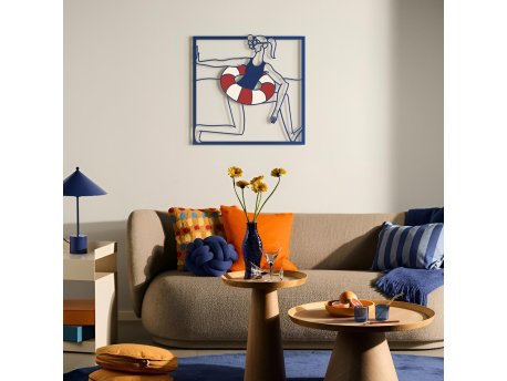 WALLXPERT Dekorativni metalni zidni dodatak Coastal Muse APT818