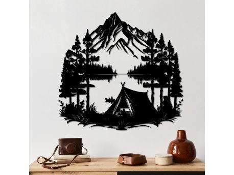 WALLXPERT Dekorativni metalni zidni dodatak Weekend