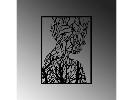 WALLXPERT Dekorativni metalni zidni dodatak Tree Man Model 319