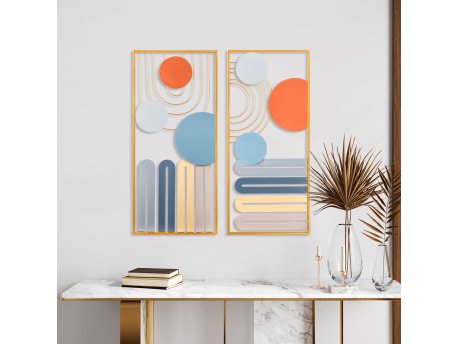 WALLXPERT Dekorativni metalni zidni dodatak Bys 187