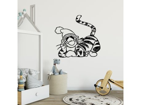 WALLXPERT Dekorativni metalni zidni dodatak Tigger