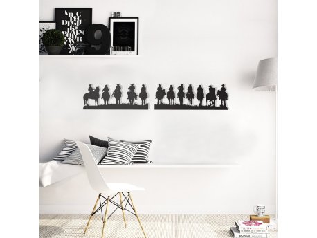 WALLXPERT Dekorativni metalni zidni dodatak Cowboys