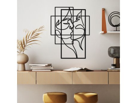 WALLXPERT Dekorativni metalni zidni dodatak Love L