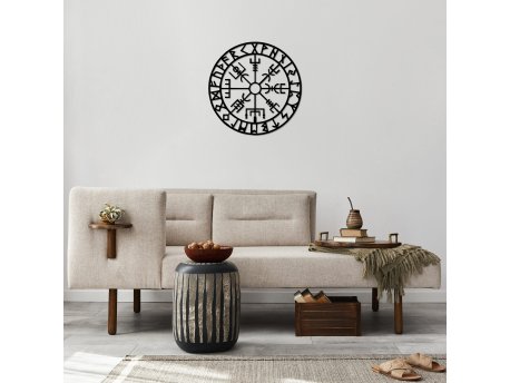 WALLXPERT Dekorativni metalni zidni dodatak Vegvisir 6