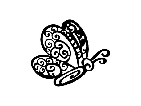 WALLXPERT Dekorativni metalni zidni dodatak Kelebek