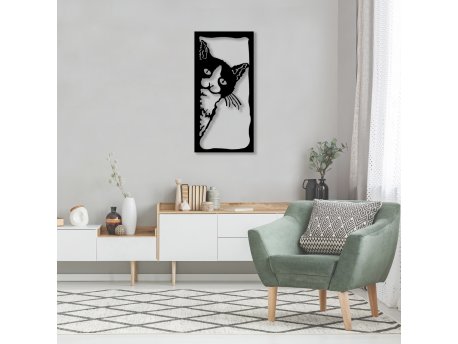WALLXPERT Dekorativni metalni zidni dodatak The Cat
