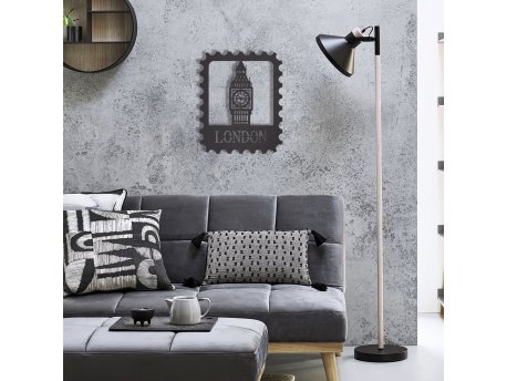 WALLXPERT Dekorativni metalni zidni dodatak London Stamp