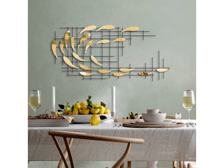 WALLXPERT Dekorativni metalni zidni dodatak Sheen 1