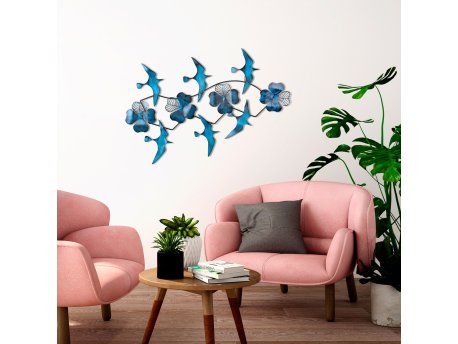 WALLXPERT Dekorativni metalni zidni dodatak Bys 190