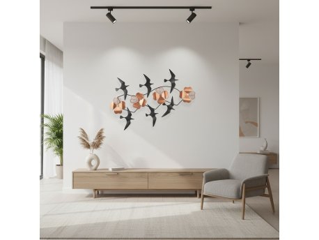 WALLXPERT Dekorativni metalni zidni dodatak Bys 190 A