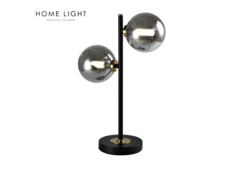 HOME LIGHT STONA LAMPA 2*G9 CRNA/BAKAR