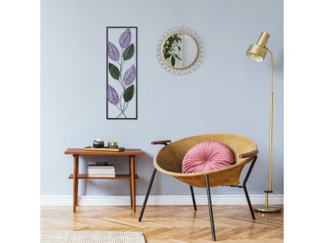 WALLXPERT Dekorativni metalni zidni dodatak Leaf