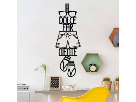 WALLXPERT Dekorativni metalni zidni dodatak Dolce Far Niente 3