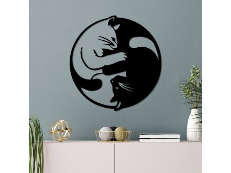 WALLXPERT Dekorativni metalni zidni dodatak Cat 1