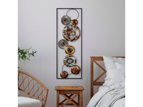 WALLXPERT Dekorativni metalni zidni dodatak Textured 4