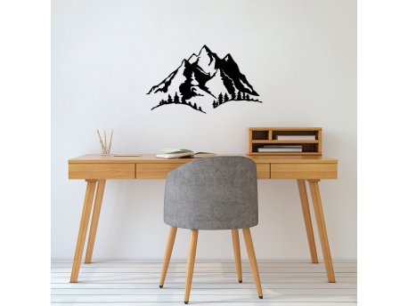 WALLXPERT Dekorativni metalni zidni dodatak Mountain 487