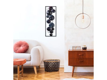 WALLXPERT Dekorativni metalni zidni dodatak Space