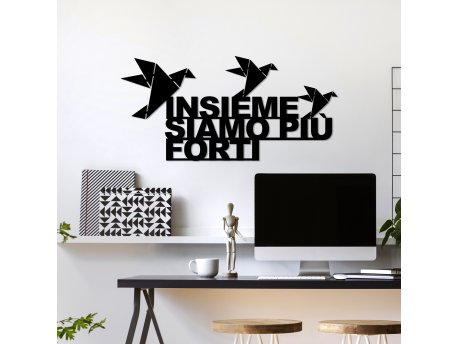 WALLXPERT Dekorativni metalni zidni dodatak Insieme 1