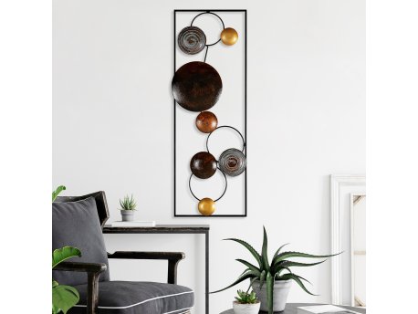 WALLXPERT Dekorativni metalni zidni dodatak Textured 2