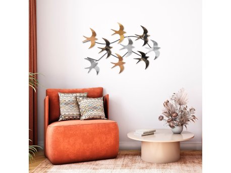 WALLXPERT Dekorativni metalni zidni dodatak Bys 189