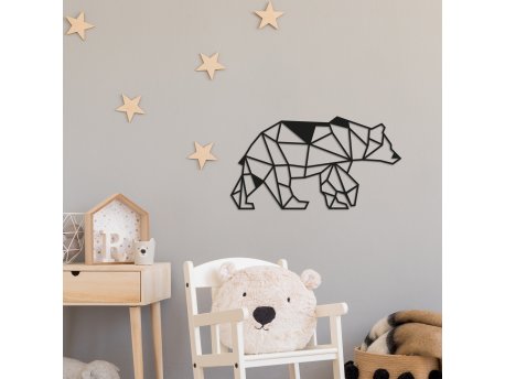 WALLXPERT Dekorativni metalni zidni dodatak Bear2