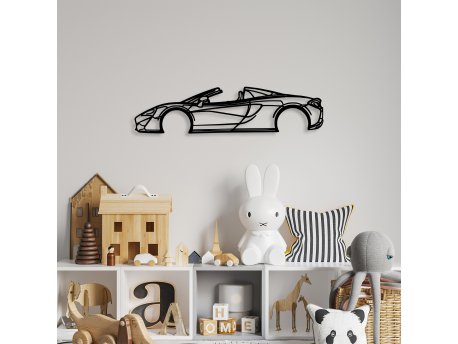 WALLXPERT Dekorativni metalni zidni dodatak McLaren 570S Silhouette