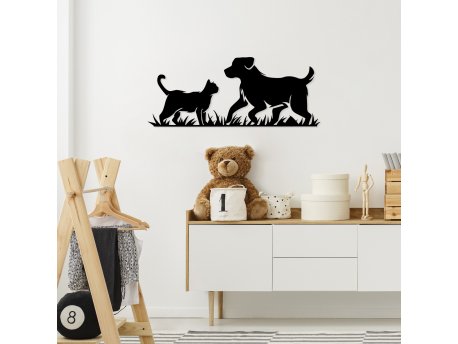 WALLXPERT Dekorativni metalni zidni dodatak Best Friends