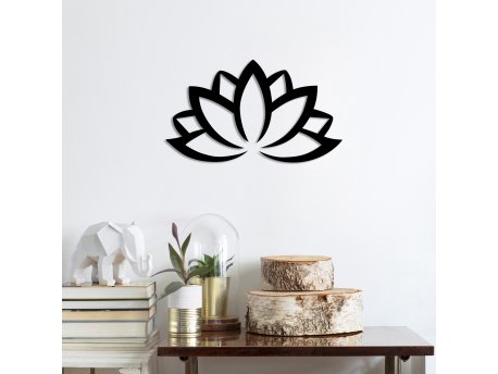 WALLXPERT Dekorativni metalni zidni dodatak Lotus Flower 2